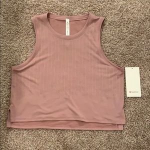 Lululemon Train To Be Tank Pink Taupe